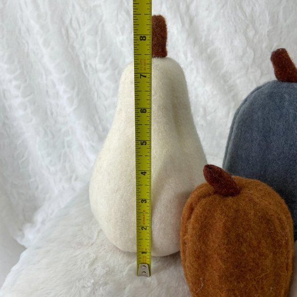 Assorted set of 9 count Felt Decorative Pumpkins Multi color & size New - Picture 5 of 8